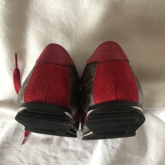 Coach red and brown sneakers - Picture 8 of 13